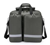 Professional Wheeled Medical Trolley Bag with Internal Dividers, Large Capacity Waterproof First Aid Bag for EMT and Outdoor Emergency Response