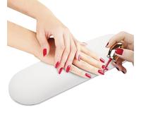 Professional White Nail Armrest Cushion for Nails Wear-resistant Desk Waterproof Armrest for Home Salon Use Round