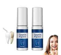 Professional Whitening Tooth Paint, Instant Whitening Dental Lacquer, Instant Teeth Whitening Essence and Enamel, Stain Removal & Polish, for Men and Women (2)