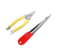 Professional Wicker Repair Tool Kit, Stainless Steel Scissor Pry Tool Contains Wicker Rattan Pick and Wicker Repair Scissor for Basketry Furniture