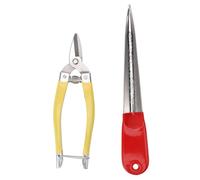 Professional Wicker Repair Tool Kit Stainless Steel Versatile Wicker Repair Scissor Pry Tool for Basketry Woven Furniture Rattan Weaving Crafting Home DIY Projects 2 Pieces