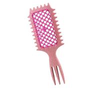 Professional Wide Tooth Comb With Hexagon Pattern Designs Hairdressing Tool Hollow Out Combs For Easy Detangling Hexagonal Hairbrush