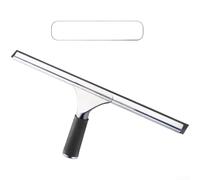Professional Window Cleaner Tool with Telescopic Handle - Rust Resistant Stainless Steel Squeegee for High Glass Surfaces - Ergonomic Grip for Bathroom & Kitchen Use(R)