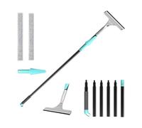 Professional Window Squeegee Cleaner, Equipment Kit Shower Squeegee 154cm Telescopic Window Washing Equipment with Bendable Head,and Aluminium Cleaning Tools for Indoor/Outdoor High Window