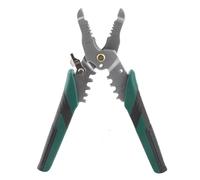 Professional Wire Stripper Electrical Crimping Tool Heavy Duty Cable Stripping Pliers for Power Line Processing and Cable Joint Stripping Made of Stainless Iron with 5 Hole Sizes