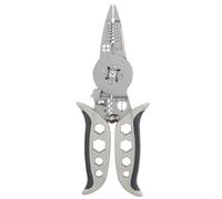 Professional Wire Stripping and Crimping Tool with Ratchet Center for Needle and Tubing Wire Types and Chrome Vanadium Steel Construction