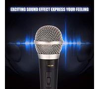 Professional Wired Dynamic Microphone with Clear Voice for Karaoke & Vocal Music Performance in Zinc Alloy