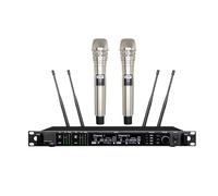 Professional Wireless Microphone 500/600/900Mhz Radio System Warehouse Microfone Stage Church Wedding(Chrome 600Mhz)