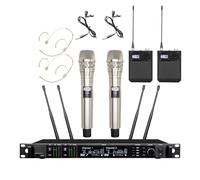 Professional Wireless Microphone 500/600/900Mhz Radio System Warehouse Microfone Stage Church Wedding(Full Set)