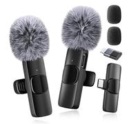Professional Wireless Microphone for iPhone, iPad, Android (2025) - Lavalier Mic with Clear Recording and USB-C for Content Creators, YouTube, TikTok, Podcasts and Vlogging