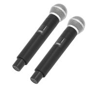 Professional Wireless Microphone Set of 2 with Rechargeable Batteries Stable Signal and Wide Application, Suitable for Karaoke, Meetings