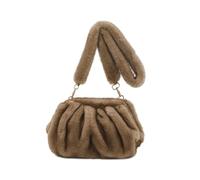 Professional Women ' s Crossbody Bag Plush Three Carrying Styles Roomy Ergonomic Work Shoulder Bag, Khaki, Mass Beauty