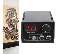 Professional Wood Burning Kit with Dual Pens 21 Tips Adjustable Temperature 80-700°C Pyrography Machine for Wood Leather Craft DIY Art Projects