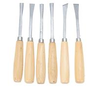 Professional Wood Chisel Set Practical Assorted Wood Working Chisel Carving Chisels Tools Gouge Skew Sculpting Knife Hand Tool Set(6PCS)