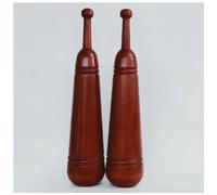 Professional Wooden Indian Clubs Pair, Heavy Duty Exercise Poles for Shoulder Training and Grip Improvement, Full Body Workout Equipment