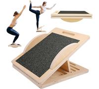Professional Wooden Slant Board, Wooden Balance Board, Slant Board for Calf Stretching, Adjustable Calf Stretcher Incline Board, 500LB Calf Stretch Wedge for Leg, Knees, Heel