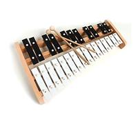 Professional Wooden Soprano Full Size Glockenspiel Xylophone with 27 Metal Keys for Adults & Kids - Includes 2 Wooden Beaters
