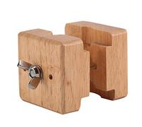 Professional Wooden Watch Case Holder Block Vise Clamp Movement Repair Tool Secure Wristwatch Case Holder for Watchmakers Battery Replacement Wood Stainless Steel 5.5x5.5x8cm