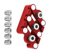 Professional Woodworking Punches Locator SelfCentering Design Aluminum Alloy Drill Jigs SelfCentering Dowel Gauge Selfcentering Punches Locator Adjustable Wood Drilling Guide Multihole Positioning