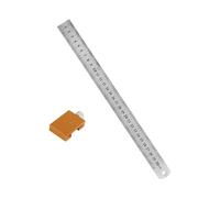 Professional Woodworking Scale with Alignment Block Aluminum Marking Ruler for Enhances Accuracy in Woodcraft Tasks Woodworking Accuracy Positioning Scale
