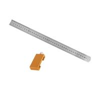 Professional Woodworking Scale with Alignment Block Aluminum Marking Ruler for Enhances Accuracy in Woodcraft Tasks Woodworking Accuracy Positioning Scale