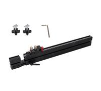 Professional Woodworking T Track Slider Rails 560mm Retracted to 941mm Extended 38mm Centerline for Common Miter Gauges Adjustable Precisions