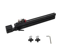 Professional Woodworking T Track Slider Rails 560mm Retracted to 941mm Extended 38mm Centerline for Common Miter Gauges Woodworking