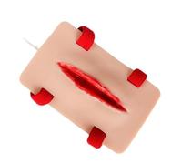 Professional Wound Bleeding Control Trainer Model Realistic Simulation Skin Wound Model for Teaching Demonstration Reusable Trauma Pad