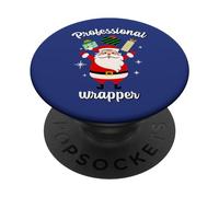 Professional Wrapper Old School Santa X-mas Gangsta Wrapper PopSockets Adhesive PopGrip