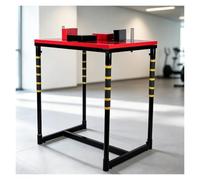 Professional Wrist Strength Training Equipment,Standard Armwrestling Table Exercise Machine Support Plate With Elbow Pads For Gym Club Home Competition(Red)