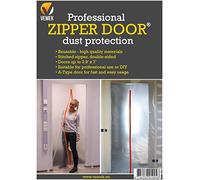 Professional Zipper Door, Dust Protection Wall, Barrier for Dust Containment - Heavy-Duty Construction Access Door - Plastic Sheeting Temporary Door, Zipper Barrier Room Seal - Reusable Doorway