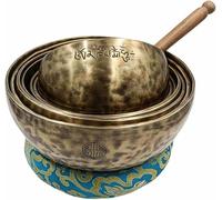 Professionally Tuned Seven Chakras Healing Set | Full Moon Bowl Set of 7 | Tibetan Handmade Singing Bowl Set | Deep Smooth Vibration Bowls