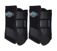 Professional's Choice 2XCOOL Sports Medicine Horse Boots | Protective & Breathable Design for Ultimate Comfort & Durability in Active Horses | Value 4 Pack | Large Black