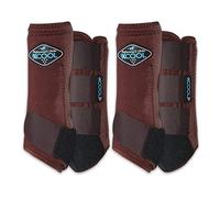 Professional's Choice 2XCOOL Sports Medicine Horse Boots | Protective & Breathable Design for Ultimate Comfort & Durability in Active Horses | Value 4 Pack | Small Chocolate