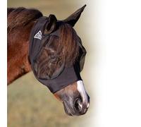 Professional's Choice Comfort-Fit Fly Mask | Smooth, Stretchy Material | Mesh Around The Eyes and Ears Allows for Clear Vision and Keeps Flies and Bugs Away | Black Pony Size
