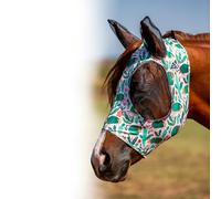 Professional's Choice Comfort-Fit Fly Mask | Smooth, Stretchy Material | Mesh Around The Eyes and Ears Allows for Clear Vision and Keeps Flies and Bugs Away | Warmblood Size | Armadillos