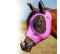 Professional's Choice Comfort-Fit Fly Mask | Smooth, Stretchy Material | Mesh Around The Eyes and Ears Allows for Clear Vision and Keeps Flies and Bugs Away | Small/Cob Size | Orchid
