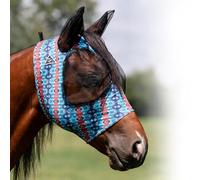 Professional's Choice Comfort-Fit Fly Mask | Smooth, Stretchy Material | Mesh Around The Eyes and Ears Allows for Clear Vision and Keeps Flies and Bugs Away | Canyon Pony Size