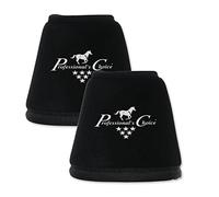 Professional's Choice Hoof Bell Boots - Equine Quick Wrap - Pair (Large, Black)