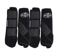 Professional's Choice Equine Sports Medicine Boot Value Pack, Set of 4 (Medium, Black)