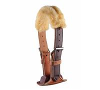 Professional's Choice The Dare Cribbing Control Collar | Durable Leather Cribbing Prevention for Horses | Fully Reversible Adjustable Fit with Removable Fleece, Burgundy