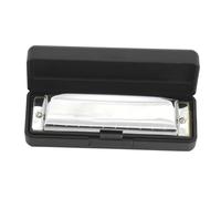 Professionals Harmonica 10 Hole 20 Tones G Key Mouth Organ Suitable For Music Enthusiasts Woodwind Instrument Silver