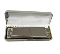 Professionals Harmonica 10 Hole Blues Gold And Silver Instrument Playing Harmonica