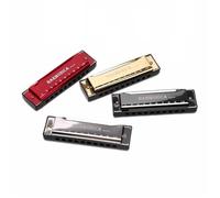 Professionals Harmonica 10 Hole Harmonica Instrument For Beginners To Teach Music Performance(Silver)