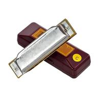 Professionals Harmonica 12key Diatonic Silver Beginner Blues Harmonica(Key of F)