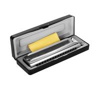 Professionals Harmonica 16hole Chromatic Harmonica In The Key Of C 64 Notes With Storage Case And Cleaning Cloth