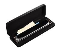 Professionals Harmonica 28 Holes Octave Tremolo C Tunes Professional Mouth Musical Instruments Adult Harp With Case(Black Octave)