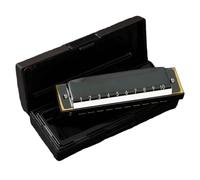 Professionals Harmonica Blues Harmonica 10 Hole C Key For Beginners To Play Self Study(Black)