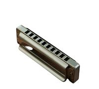Professionals Harmonica Blues Harmonica Blues Ten Hole Adult Beginner C Key Metal Fret(Metal)