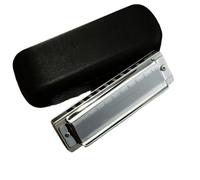 Professionals harmonica Blues Harmonica Blues Ten-hole Harmonica Adult Beginner C-tone Metal Fret 10-hole Instrument(Resin fret)